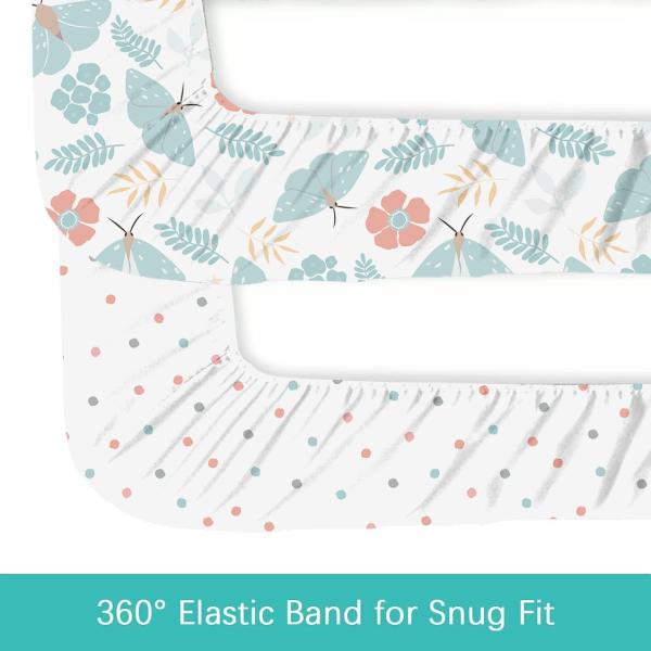 Skin Friendly Standard Bassinet Crib Sheet Bassinet Mattress Sheet