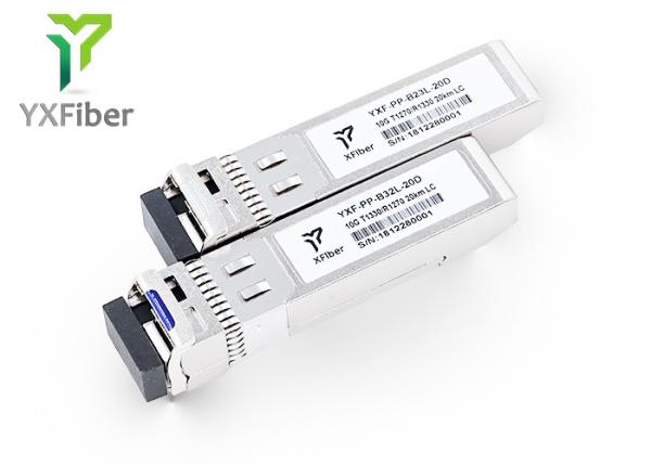 SFP-10G-BX20 BIDI SFP+ 20km 1270Tx/1330Rx  LC SMF DFB Ddm DOM SFP Optical Module