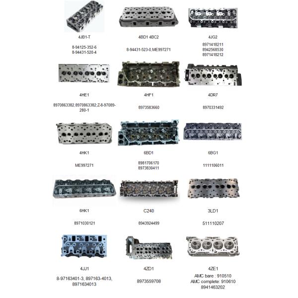 ISUZU 4HF1 Engine Parts Cylinder Head 8970331492