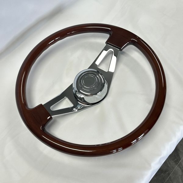 18 Inch Aftermarket Walnut Wood Steering Wheels For Classic Trucks