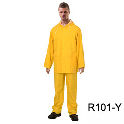 Рыбалка на открытом воздухе ДЕЖДЕНИЕ РР014 Резиновый полиэстерный ПВХ водонепроницаемый дождевой костюм