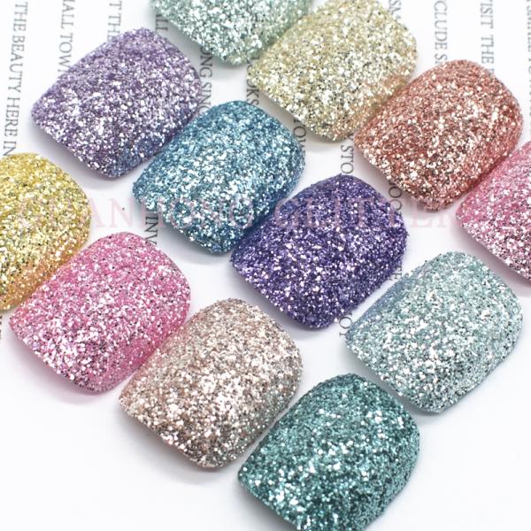 ODM Hexagon Loose Cosmetic Glitter Pigment For Nail Polish Pink Blue Purple Yellow