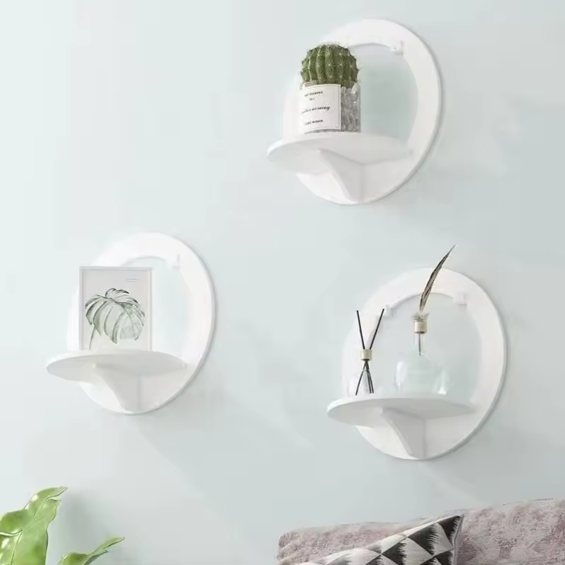 High Quality Wall Organizer Floating Storage Shelves Wall Mounted Flower Pot Holder Racks for Living Room Bedroom