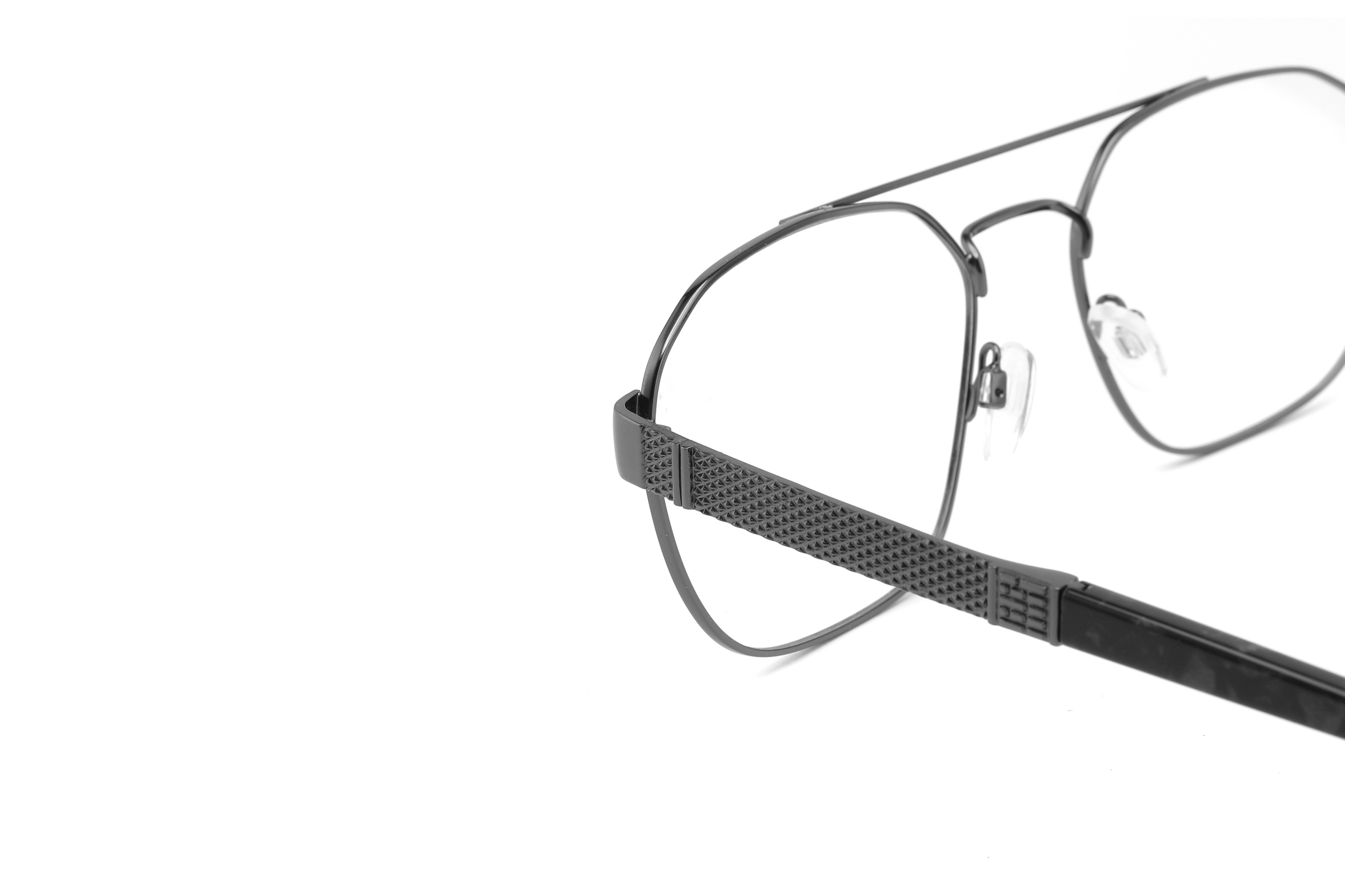 Мост ширины 55mm рамок оптически людей Eyeglasses нержавеющий двойной