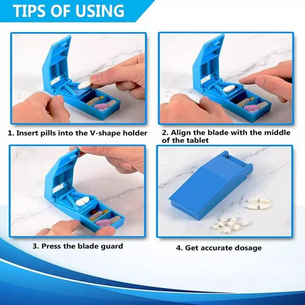 Détecteur de pilules en plastique de qualité alimentaire en gros Détecteur de pilules médicamenteuses