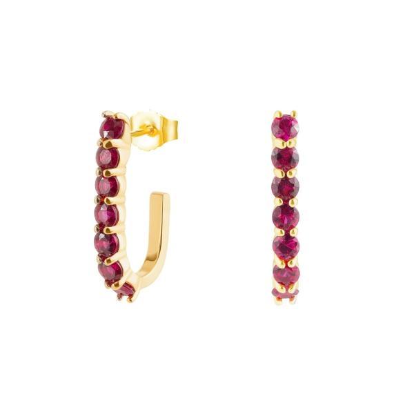 Trendy 925 Sterling Silver 14k Gold Trendy Bend Stud Earrings For Women Girls Jewelry