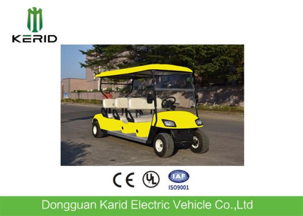 carrinho elétrico do golfe do multi passageiro 48V, carrinho de golfe de 8 pessoas com farol do diodo emissor de luz