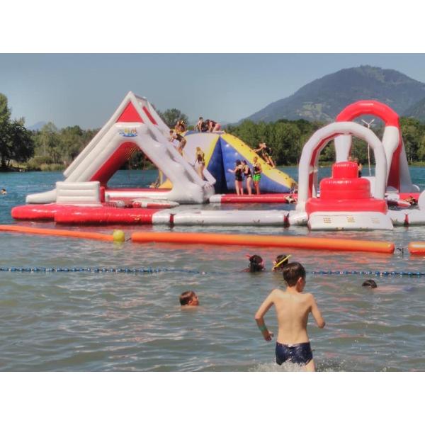 France Inflatable Commercial Water Park / Lake Inflatable Water Games Park