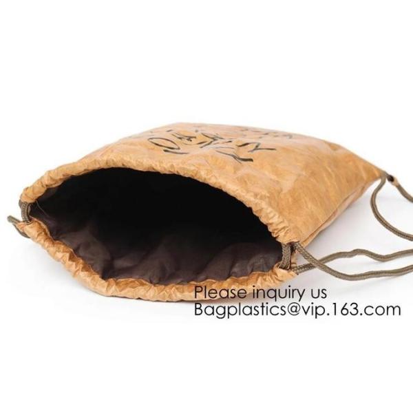 Backpack - Tyvek Bag Paper Bag,Waterproof Tyvek Bag For Gym Or Travel, Inside Zippered Pocket