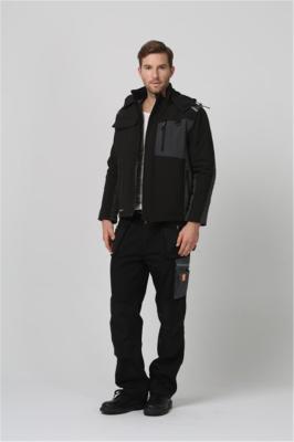 Windproof Cold Weather Workwear 320gsm Mens Softshell Work Jackets
