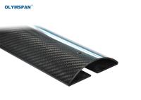 Peças de compostos da fibra do carbono da maquinaria de matéria têxtil com tratamentos de superfície