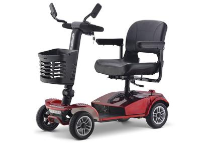 Max 28km/H Electric Mobility Scooter 175*700*110cm Red Black Lead Acid Battery