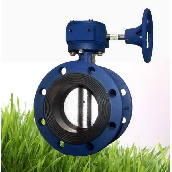 Válvulas de borboleta excêntricas duplas de temperatura média com ligações de flanges