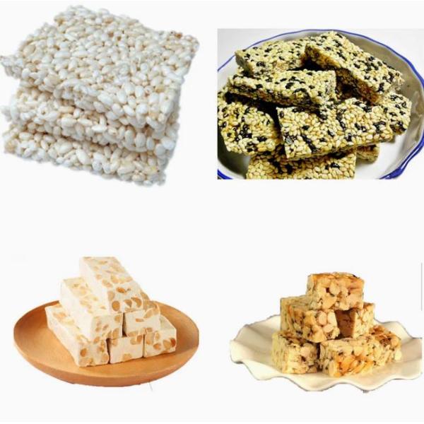 Barra automática del cereal del acero inoxidable que hace la máquina, máquina del cortador de la barra de caramelo del sésamo