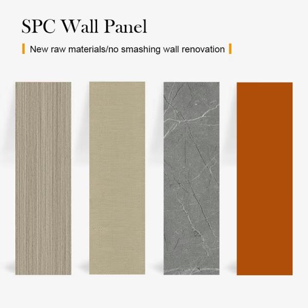 SPC Wall Panel Hotel Bathroom Seamless Marble Sheet Integrated Wall Panel For Indoor Decoration
