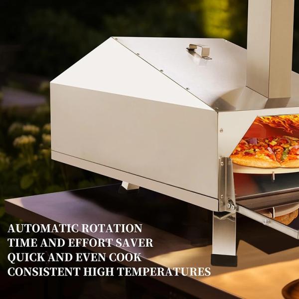 Forno de pizza cibernético Forno de pizza portátil de aço inoxidável