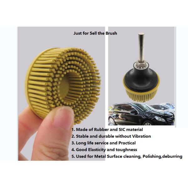 3m Tapered Bristle Disc Radial Bristle Brush Disc 75mm with Shank