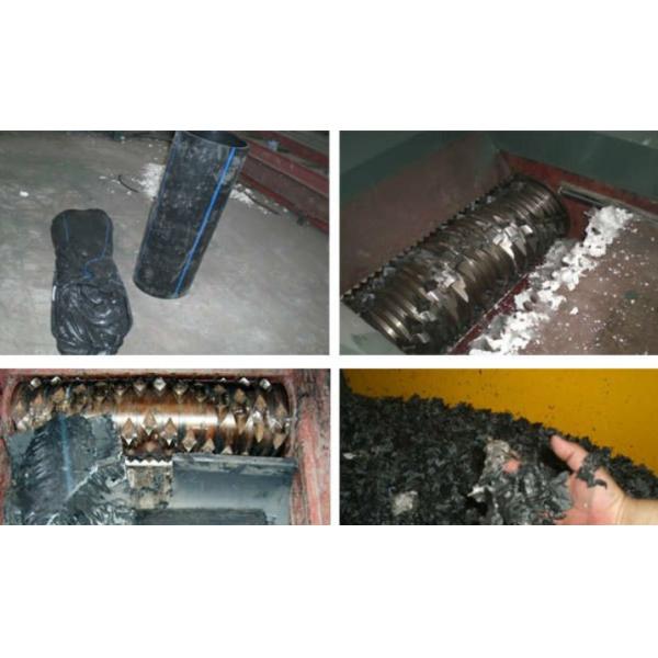 Low Noise Plastic Recycling Shredder , Industrial Plastic Lumps Shredder