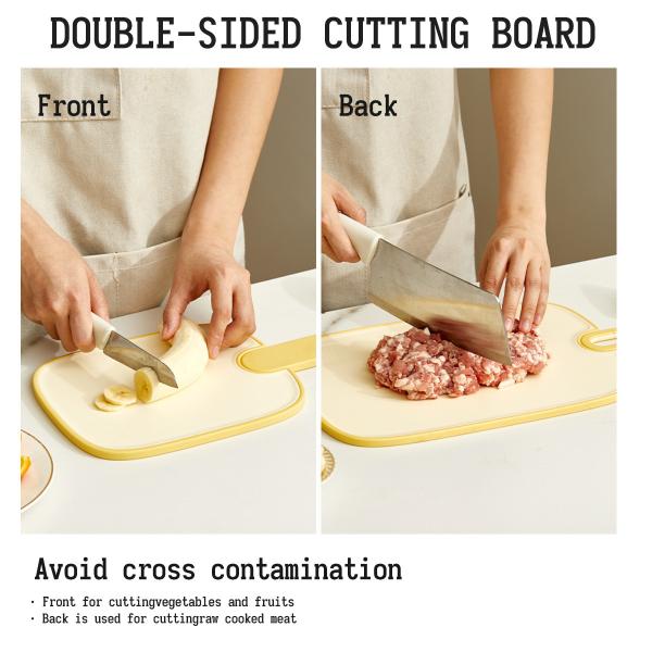 3 Colors 3 Sizes Chopping Board Kitchen Meat Vegetables Fruit Cutting Board