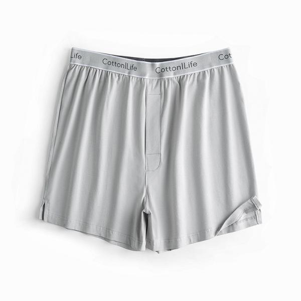 L-3XL Men'S Polyester Boxer Briefs Cotton Mid Rise Mens Workout Thongs