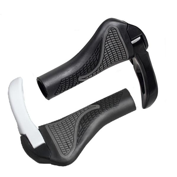 New Design Bicylce MTB bike TPR Rubber&Alloy Sheep Angle Grips Ergonomic Components Bar End Handlebars Push On Soft Grip
