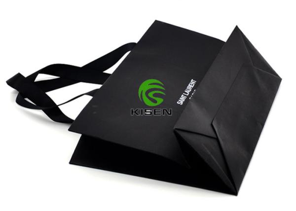 Die Cut Large Paper Shopping Bags , Clothing / Garment Custom Luxury Shopping Bags 