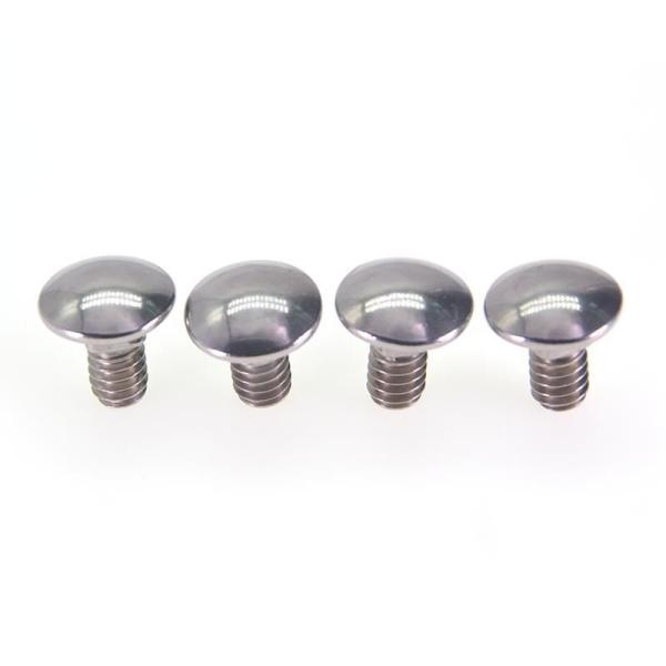 Tornillo de cuello cuadrado M5 de acero inoxidable pulido espejo, estándar DIN