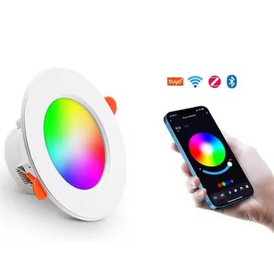 Bluetooth Smart LED Downlight With Remote Control , RGBCW LED Downlight Dimmable AC85-277V