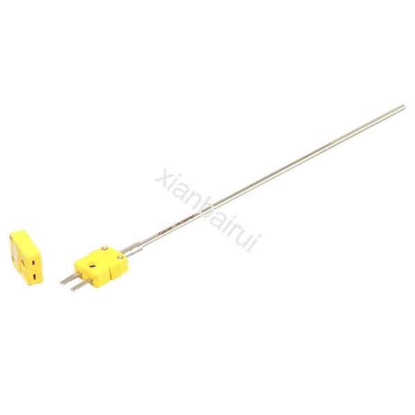 K/J/PT100 Type Flexible Thermocouple Probe With Insulated High Temperature Lead Wire