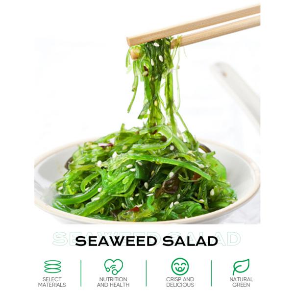 Shandong Frozen Seaweed Slices for Sweet and Sour Salad Seasoning 1 Year Shelf Life