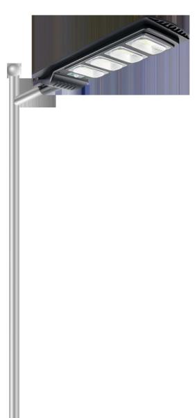 2500Lm 120W Solar Powered Outdoor Street Lights Poly Solar Panel 3.2V 60w