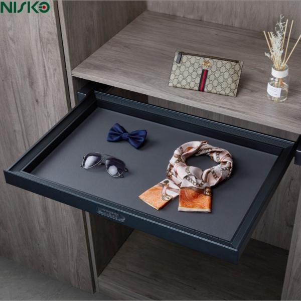 Cajón extraíble para corbata y cinturón para almacenamiento de accesorios de armario
