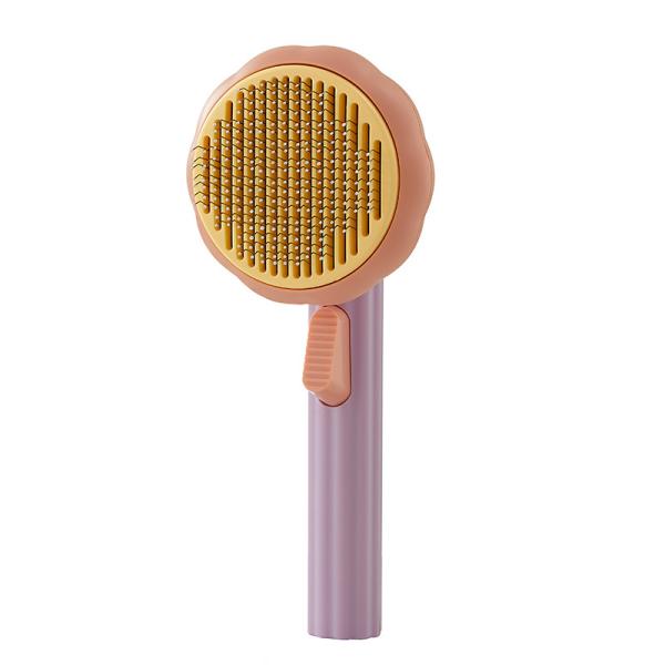 Abóbora Cat Hair Teeth Comb da ferramenta da preparação do animal de estimação da escova de limpeza do auto
