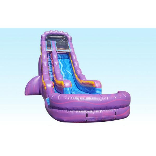 Home Big Party Kids Inflatable Water Slide Blue Purple Outdoor Playground Slide