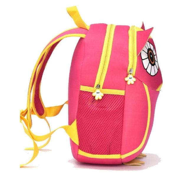 Multifunction Night Owl Primary School Bag / Nylon Shoulder Bag For Teens
