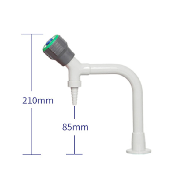 Heavy Duty Laboratory Accessories Solid Brass 3 Way Gooseneck Water Tap Anti Corrosive