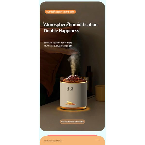 Large Capacity Ultrasonic Aroma Air Humidifier With Atmosphere Night Light Custom Logo