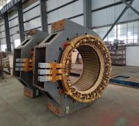 Turbina de água de baixo impacto ambiental eixo vertical com fator de potência 0,80