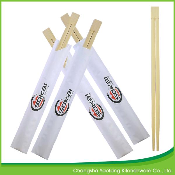 Restaurant Custom Disposable Bamboo Chopsticks 24cm Biodegradable