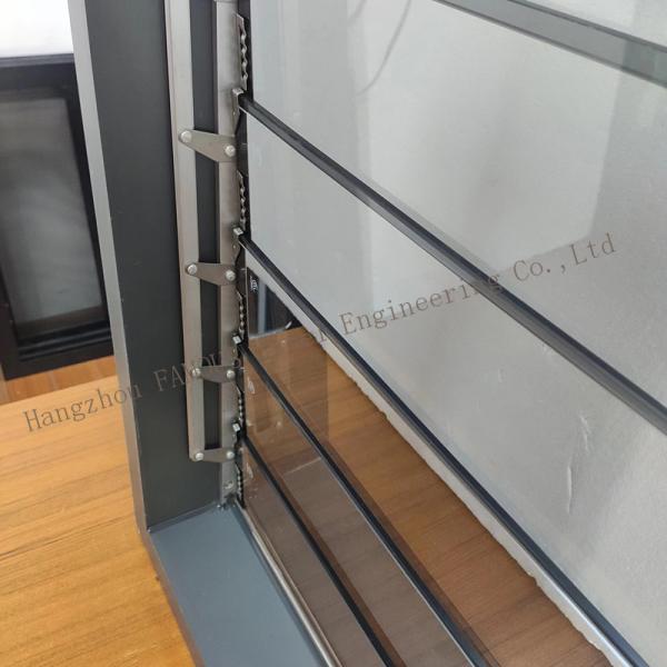 Adjustable Ventilation Tempered Glass Jalousie Louvre Windows