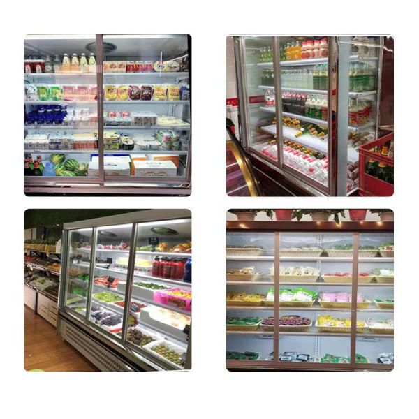Open Vertical Multideck Display Fridge OEM Refrigerated Showcase