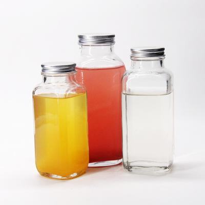 250 ml 500 ml Fantasia Vidro Vazio Suco Lácteo Bottle Com Chave de Parafuso