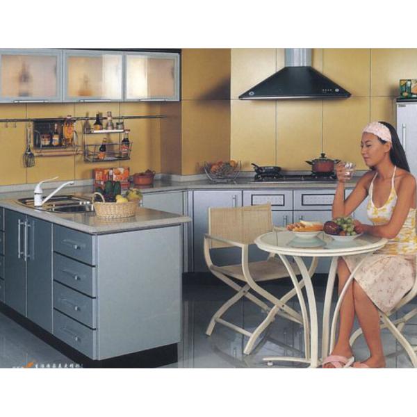 Solid 192mm Kitchen Aluminium Cabinet Handles Square Cupboard Pulls Modern Dresser Knobs