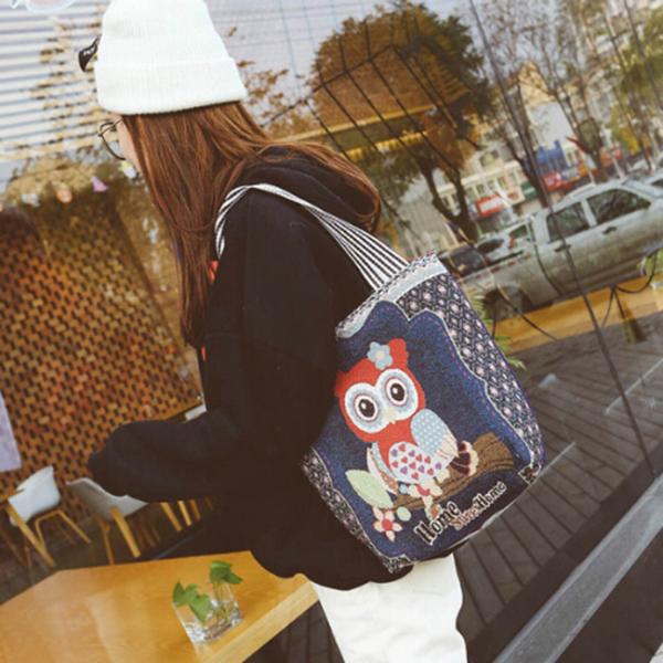 Хозяйственные сумки холста машины Вашабле, женщины определяют сумку