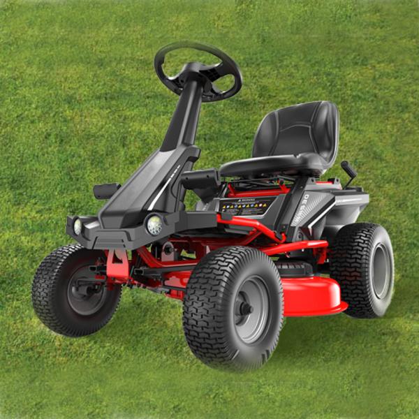 36 Inch 48V Cordless Riding Lawn Mower With Brushless Motor