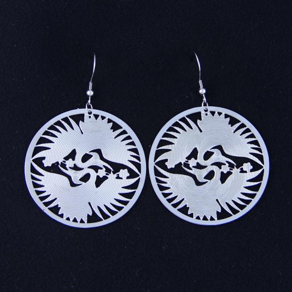 Fashion High Quality Ladies Women Girls Stainless Steel Earrings LEF124
