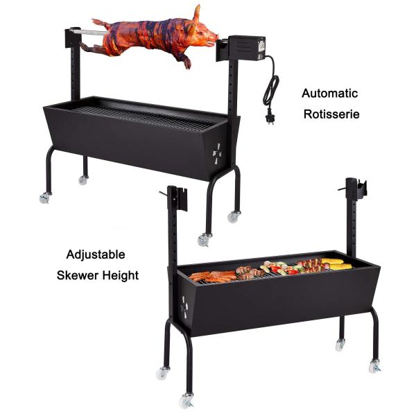 124.3*57.3*29 CM Package Size Commercial Rotisserie Charcoal BBQ Grill for Restaurant