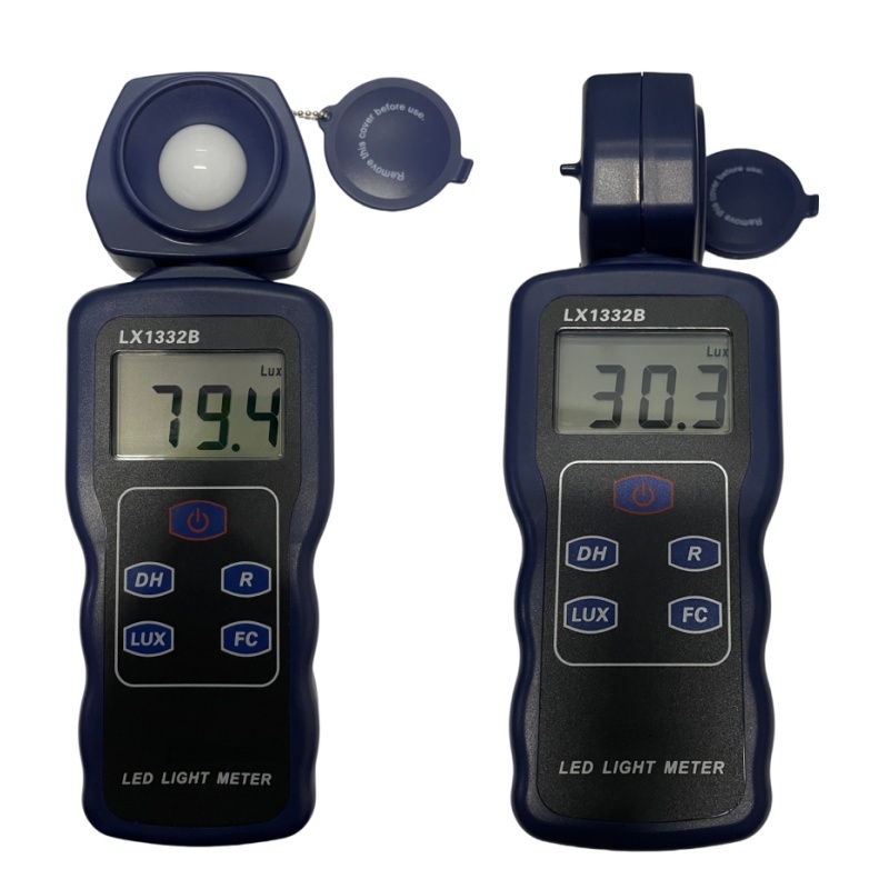 LX1332B Digital Lux Meter with 200,000 Lux Range, 3 1/2 Digits LCD Display and Silicon Photo Diode with Filter