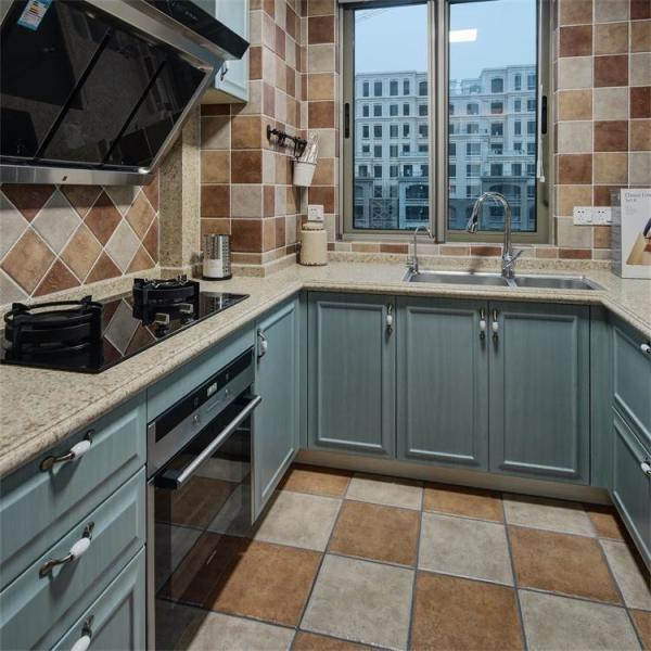 Доска с частицами из твердого дерева Кухонный столешничный шкаф