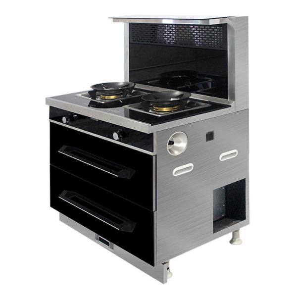 Food Grade 304 Stainless Steel Integrated Free Standing Gas Stove for Cooking